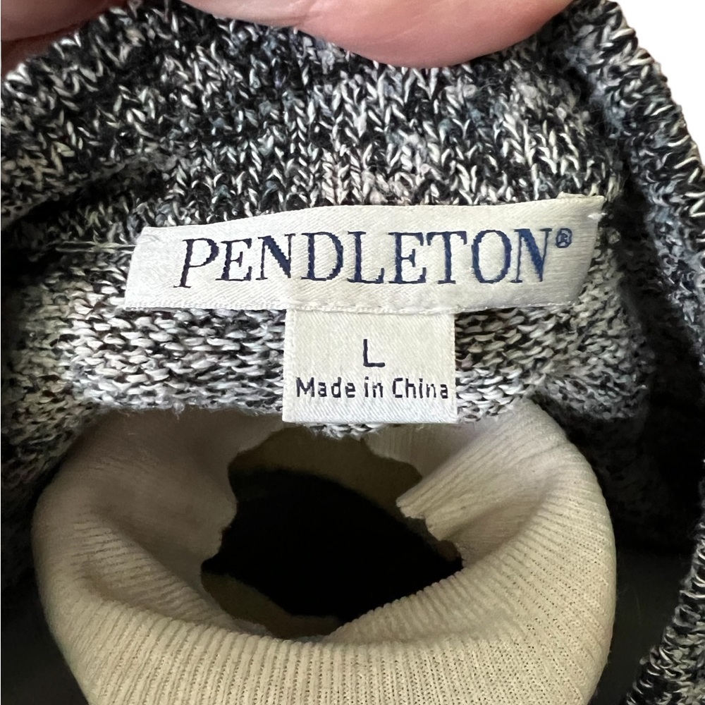 Pendleton Womens Button Up Sweater Size Large Blu… - image 5